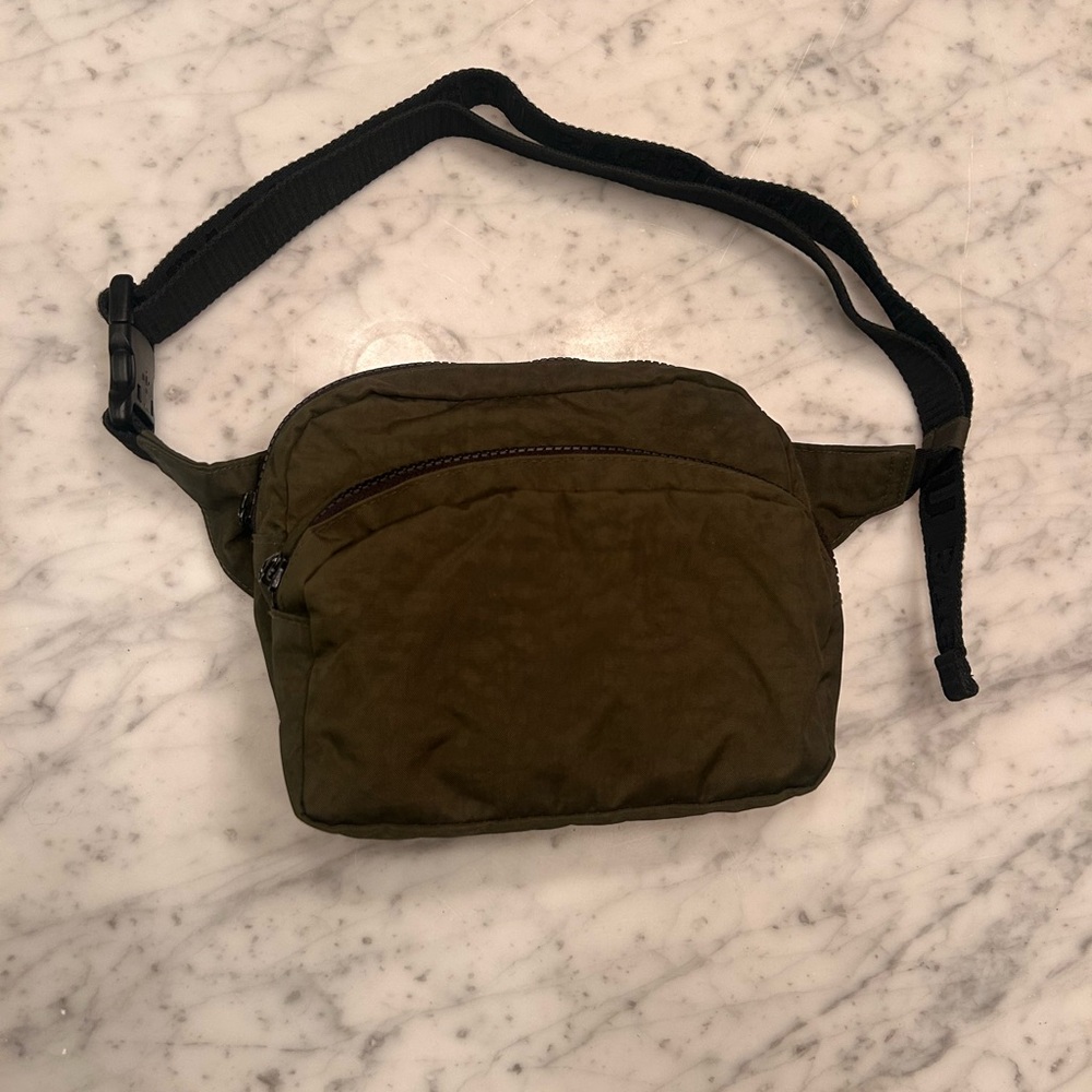 BAGGU Olive Green Fanny pack Waist Bag